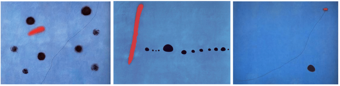 Miro : Bleu I II III 